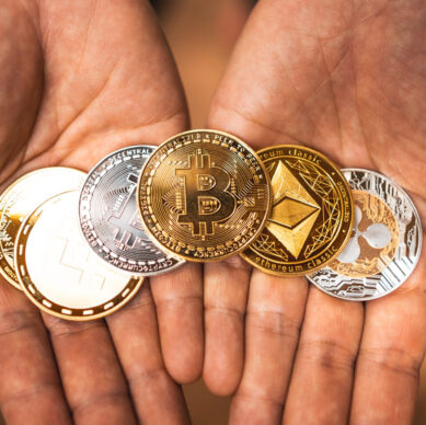 Cryptocurrency golden bitcoin image for crypto currency