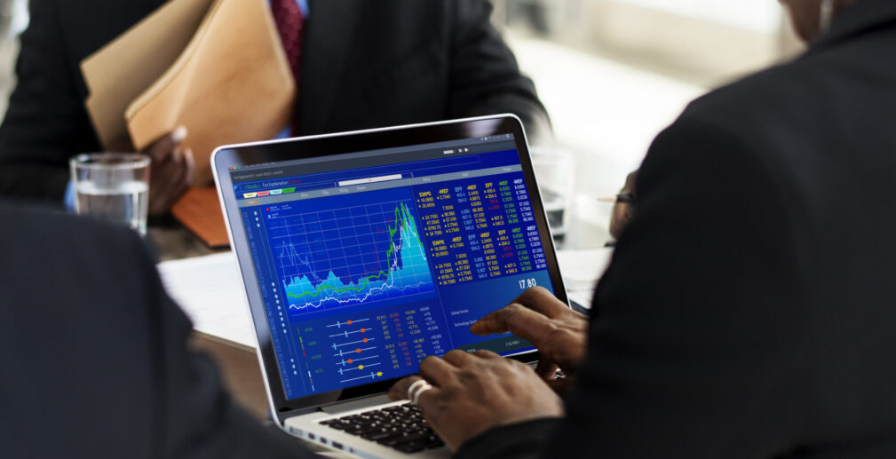 Graphic of investment stock market data analysis business Graphic of investment stock market data analysis business